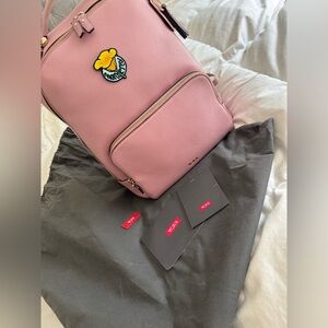 Tumi Pink Leather Backpack